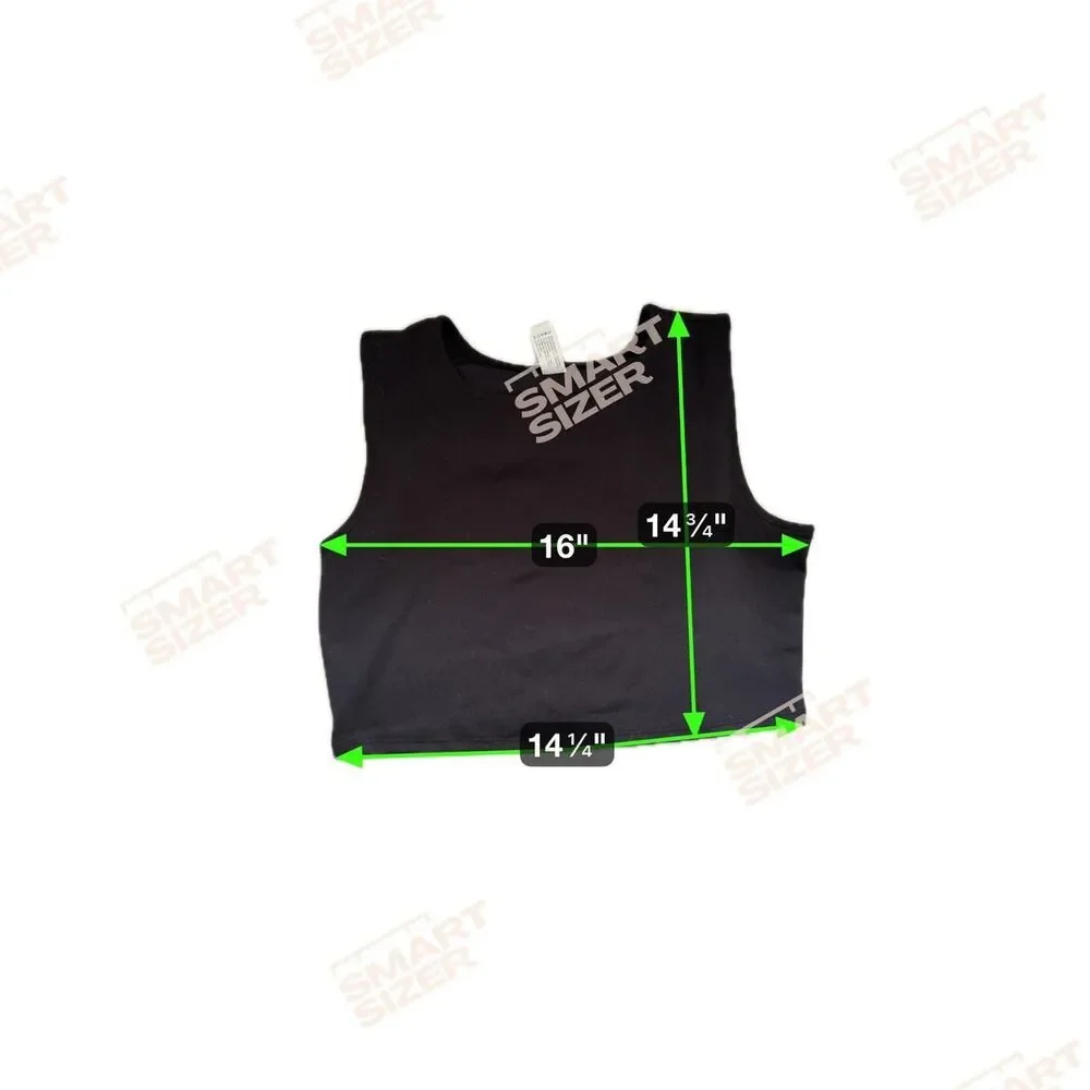 Yogalicious Women’s Black Cropped Tank Top Size Large Athleisure
